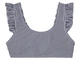 Купальник раздельный (топ и плавки) для девочки Pepperts LYCRA® 473716 158-164 см (12-14 years) черный, белый - изображение 3
