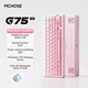 Бездротова Клавіатура Mchose G75 Pro V2 Gradient Pink з RGB Підсвічування - зображення 5