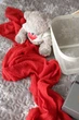 Обмотка для пеленания новорождённого для фотосессии VTILENE, Christmas red, 60х400 см - изображение 4