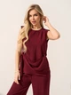 Костюм ISSA PLUS 15598 L темно-бордовый (issa2007682805907) - изображение 4