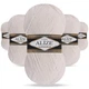 Упаковка Alize Lana Gold, Белый №55, 5шт - 100 г / 240 м, полушерстянная пряжа средней толщины для вязания, упаковка 5 мотков - изображение 1