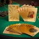 Голографічні гральні карти для покеру Luxury Poker Cards Gold 54 шт - изображение 1