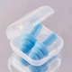 Беруші силіконові бервуха в пластиковому кейсі Silicone Earplugs Sky Blue - изображение 1