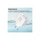 Зарядное устройство Promate powerport-45 2xUSB-C PD + USB-A QC 45W White (powerport-45.white) - изображение 5
