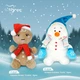 Мягкая игрушка Tigres Снеговик Frosty (ІГ-0168) - изображение 2