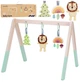 Розвивальна стійка Tooky Toy Baby Gym 3 плюшеві підвіски (6972633378013) - зображення 6