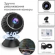 WiFi камера видеонаблюдения с датчиком движения мини IP камера Full HD 1080P беспроводная компактная автономная аккумуляторная камеры с ночным видением видеозапись запись звука на карту памяти microSD удаленный доступ онлайн со смартфона для дома офиса - изображение 8