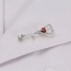 Брошь унисекс BROCHE бижутерия Медицина Стетоскоп с сердечком серебристая BRBF112150 - изображение 5