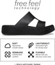 Жіночі шльопанці чорні платформа Crocs Getaway Platform H-Strap black (39-40, чорний) - зображення 4