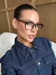 Солнцезащитные очки No Brand унисекс Dots имиджевые прозрачные с леопардовым - изображение 6
