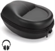 Защитный кейс сумка чехол футляр для наушников Audio-Technica ATH-M20x, M30x, M40x, M50, M50x, M70x, MSR7, MSR7BK, DSR7BT, ESW9, ESW10 black - изображение 1
