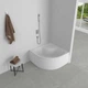 Душевой поддон высокий Mixxus Strong ST01-90x90x40 с полукруглым сифоном диаметр слива 52 мм (MI8160) - изображение 4