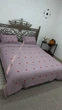 Комплект постільної білизни Italy Quilt Cover Страйп-Сатін з ковдрею літньою 230х200см Бузковий - зображення 2