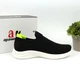 Текстильные кроссовки, мокасины для мальчика Apawwa (Z2401P black-green) Размер 32, 21 см - изображение 2