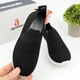 Мокасины, текстильные кроссовки для девочки Apawwa (Z515 black) Размер 28, 17.5 см - изображение 7