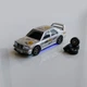 Дрифт машинка на радиоуправлении Mercedes W201 Mini Drift 1:43, 4WD, до 15 км/ч, LED подсветка, USB зарядка, для дрифта (Серебристый) - изображение 2