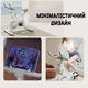 Велотренажер з дисплеєм EcoFit E-Q7A (спінбайк) механічний з регулюванням сидіння та керма Білий - зображення 8