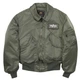 Бомбер Alpha Industries CWU-45 куртка альфа индустрис Green M - изображение 1