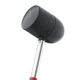 Киянка резиновая 1250г. 90мм. черная резина, металлическая ручка. INTERTOOL HT-0228 - изображение 3