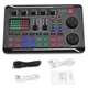 Внешняя звуковая карта F998, аудиоинтерфейс, микшер, Bluetooth адаптер Live Sound Card USB-гарнитура для микрофона Voice Changer - изображение 5