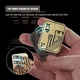 EDC Фиджет игрушка карти Король-череп 2в1 магнитный Fidget Toy слайдер антистресс (бронзово-медный) - изображение 2