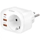 Мережевий зарядний пристрій Gelius Moxie GP-HC050 2USB + Type-C PD 20W White - изображение 2