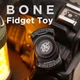 Фіджет іграшка череп 3в1 спінер магнітний Fidget Toy антістрес срібний - зображення 2