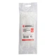 Хомут пластиковий білий (стяжка нейлонова), 2.5x150 мм INTERTOOL TC-2515 - зображення 1