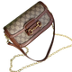 Сумка женская Gucci Horsebit 1955 коричневая Гуччи mini size (002) - изображение 1