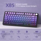 Клавіатура Attack Shark X85 Purple Gradient Бездротова Ігрова Механічна. 2.4G/Bluetooth/Кабель. Батарея 5000mAh. 75% White Jade Switch. - зображення 9