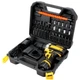 Акумуляторний шурупокрут в кейсі з насадками, бітами та сверлами Screw Driver Sets 12V Yellow - изображение 6