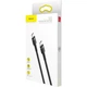 Кабель Baseus Cafule Cable Type-C to Type-C PD2.0 60W Flash charge (20V 3A) 1M Gray Black (CATKLF-GG1) - изображение 7