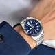 Casio MTP-VD02D-2E мужские кварцевые часы стальной браслет Синий циферблат - изображение 4
