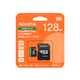 Карта пам'яті microSDXC (UHS-1 U3) A-DATA SPEED PLUS 128Gb Class 10 V30 A2 (R-180Mb/s W160Mb/s) (adapter SD) (UD128GUI3V30A2SP-RA1) - изображение 2