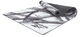 Килимок для йоги Reebok Natural Rubber Yoga Mat 32 мм, біло-сірий - изображение 1