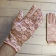 Рукавички жіночі мереживні короткі вечірні ажурні Honey Fashion Accessories S/M/L рожевий (7-70) - зображення 6