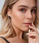 Серьги Черный клевер 13 мм в стиле Van cleef медицинское золото - изображение 2