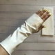 Мітенки рукавички без пальців імітація латексу Honey Fashion Accessories XS/S/М білий (7-32) - зображення 5