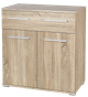Комод Halmar Lima KM-1  V-PL-LIMA-KM1-SONOMAY 77 x 40 x 82 см Дуб сонома (5905248102804) - зображення 1