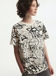 Футболка дитяча H&M 134/140см графіті чорно-біле - зображення 3