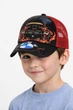 Детская кепка с сеткой БМВ (BMW) 52-55 см Черный с красным - изображение 1
