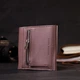 Компактный кошелек из натуральной кожи GRANDE PELLE 16801 Пудровый - изображение 7