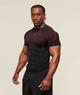 Футболка "Gymshark" компресійна чоловіча спортивна для тренувань чорна з червоним S - изображение 4