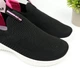 Мокасины, текстильные кроссовки для девочки Apawwa (Z2401P black-fuchsia) Размер 37, 24.2 см - изображение 2