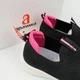 Мокасины, текстильные кроссовки для девочки Apawwa (Z2401P black-fuchsia) Размер 37, 24.2 см - изображение 3