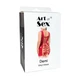 Лакированное платье на шнуровке цвет красный Art of Sex Demi размеры L-2XL - изображение 3