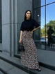 Юбка шелковая макси леопард бежевого цвета 37295 42/46 - изображение 2