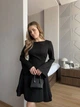 Платье клеш из костюмной ткани черного цвета 37299 42/44 - изображение 3