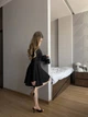 Платье клеш из костюмной ткани черного цвета 37299 42/44 - изображение 6