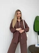 Костюм-двойка коричневого цвета 37317 50/52 - изображение 4